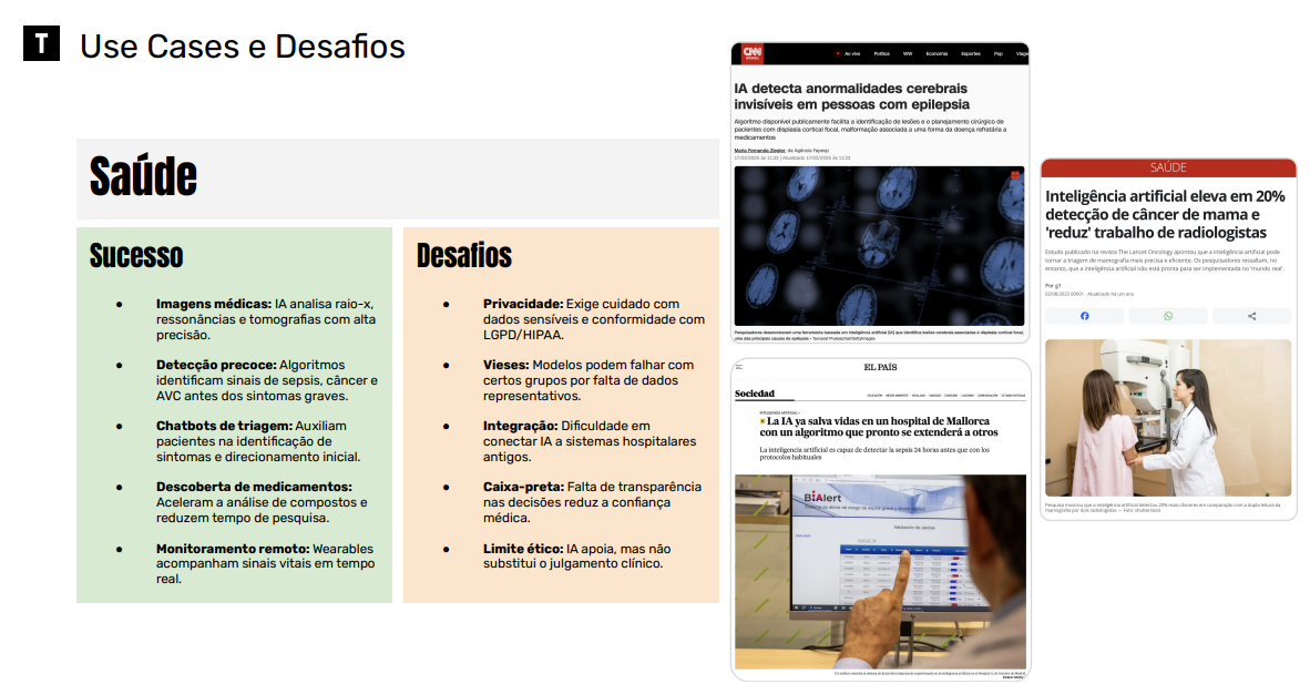 workflows com IA na saúde